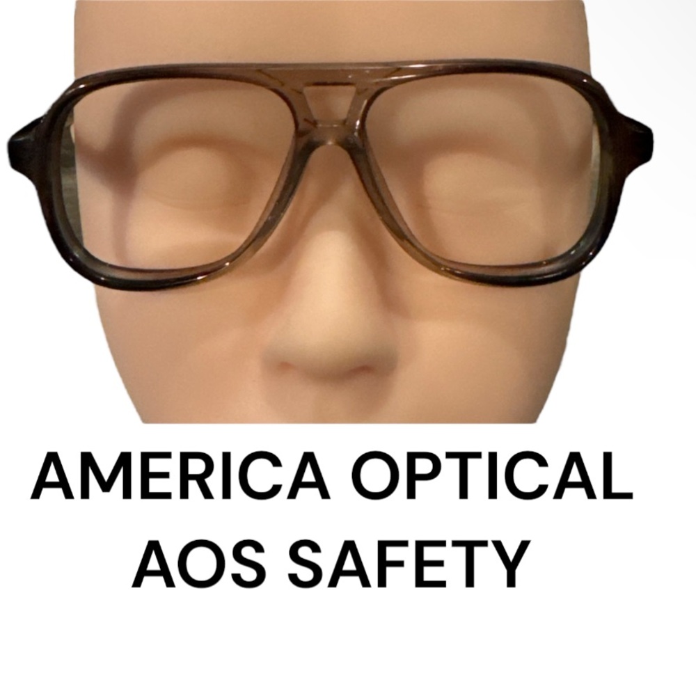 New American Optical AOS Safety men’s prescription eyeglasses frames